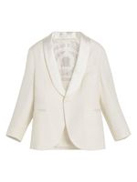 Brunello Cucinelli Kids blazer à simple boutonnage - Blanc - thumbnail