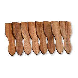 Kesper Gourmetspatels - 8x - acacia hout - 13 x 4 cm - gourmetten - racletten - grillen   -