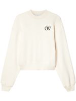 Off-White sweat en coton à logo imprimé - Blanc