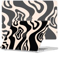 Lunso MacBook Air 13 inch M2/M3 (2022-2024) cover hoes - case - Vanilla Swirl - thumbnail