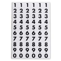 Soho etiketten 0 9 8 mm papier zwart 2 vellen á 60 stuks