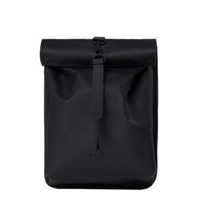 Rains Rolltop Mini black backpack Rains Rolltop Mini black backpack