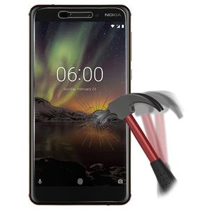 Nokia 6.1 Screenprotector van Gehard Glas - 9H, 0.3mm - Doorzichtig