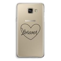 Forever heart black: Samsung Galaxy A5 (2016) Transparant Hoesje - thumbnail