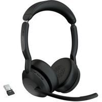 Jabra Evolve2 55 Headset Draadloos Hoofdband Kantoor/callcenter Bluetooth Oplaadhouder Zwart - thumbnail