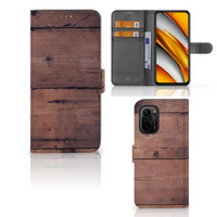 Poco F3 | Xiaomi Mi 11i Book Style Case Old Wood - thumbnail