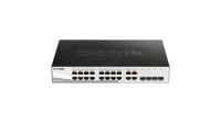 D-Link DGS-1210-16 16-poorts Smart Gigabit Switch (12 x 10/100/1000 Mbit/s TP (RJ-45) poorten en 4x Mini GBIC (SFP) slots)
