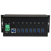 StarTech.com 7-poorts industriële USB 3.0 hub beveiliging tegen ESD en stootspanningen - thumbnail