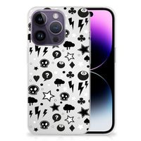 Silicone Back Case Apple iPhone 14 Pro Silver Punk - thumbnail