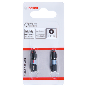 Bosch Accessoires Impact Control Bit PH3 25mm 2St - 2608522469