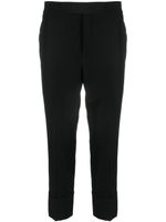 SAPIO straight-leg cropped trousers - Noir