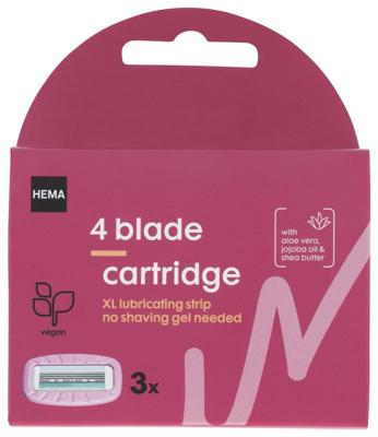 HEMA Navulmesjes 4-blads Voor Scheersysteem 3 Stuks