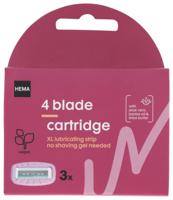 HEMA Navulmesjes 4-blads Voor Scheersysteem 3 Stuks