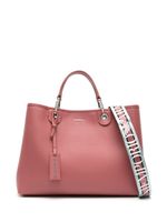 Emporio Armani sac à bandoulière en cuir à logo - Rose