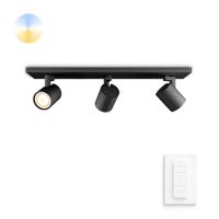 Philips Plafondspot Hue Runner - White Ambiance 3-lichts zwart met schakelaar 929003046301 - thumbnail