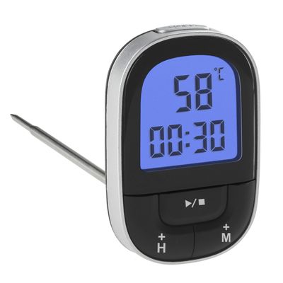 TFA Dostmann 30.1062.01 Keukenthermometer °C /°F-weergave, Babyhapje, Bakken, Braden, Burger, Vet, Vloeistof, Gevogelte, Grillen, Gehakt, Halfvaste stoffen,