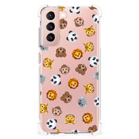 Doorzichtige Silicone Hoesje voor Samsung Galaxy S21 FE Dieren Emojis - thumbnail