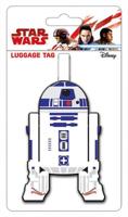 Disney bagagelabel Star Wars R2 D2 9 x 7 cm PVC wit/blauw
