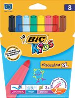 Kleurstift Bic Kids Visacolor XL blister ÃƒÆ' 8 stuks assorti