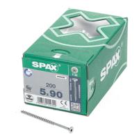 Spax Spaanplaatschroef platverzonken kop verzinkt T-Star T20 deeldraad 5.0x90mm (per 200 stuks)