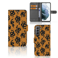 Telefoonhoesje met Pasjes voor Samsung Galaxy S21 FE Snakes