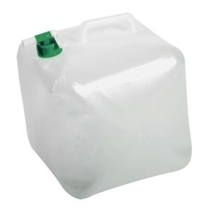 Kunststof watercontainer/jerrycan opvouwbaar voor drinkwater 15 liter 25 x 25 x 25 cm