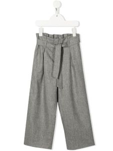 Bonpoint pantalon droit Natalia à taille ceinturée - Gris