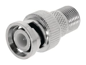 Valueline VLSP41965M Antenne Adapter Bnc Male - F-connector Female Zilver