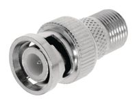 Valueline VLSP41965M Antenne Adapter Bnc Male - F-connector Female Zilver - thumbnail