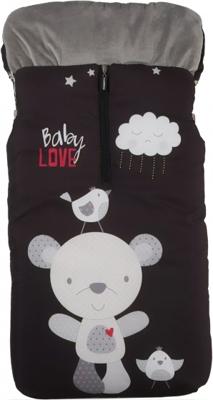 Gamberritos voetenzak Baby Love 105 x 50 cm zwart