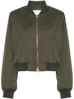 Yves Salomon veste bomber à patch logo - Vert - thumbnail