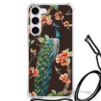 Samsung Galaxy S23 Case Anti-shock Pauw met Bloemen