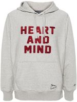 Billionaire Boys Club hoodie en coton à slogan brodé - Gris