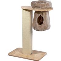 dobar® Premium Dreamy Kattenkrabpaal van hout met extra grote en stabiele krabpalen in exclusief design, ook geschikt voor grote katten, 35 x 60 x 100 cm