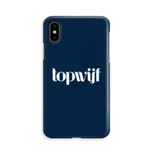 Topwijf Navy: iPhone X Volledig Geprint Hoesje