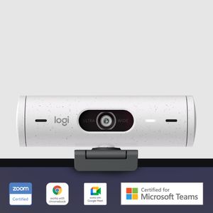 Logitech Brio 500 Full HD-webcam Klemhouder, Stereomicrofoon, Geïntegreerd afdekpaneel