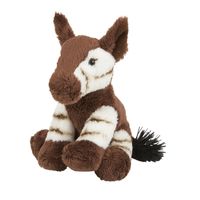 Bruine okapies knuffels 16 cm knuffeldieren   -