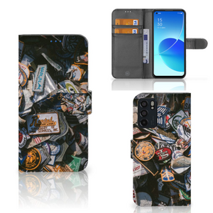 OPPO Reno6 5G Telefoonhoesje met foto Badges