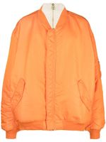 VETEMENTS veste bomber zippée à manches longues - Orange - thumbnail