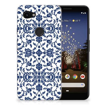 Google Pixel 3A TPU Case Flower Blue