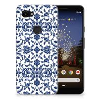 Google Pixel 3A TPU Case Flower Blue