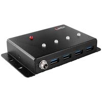 LINDY 443492 USB 3.2 Gen 1-hub 4 poorten Zwart - thumbnail