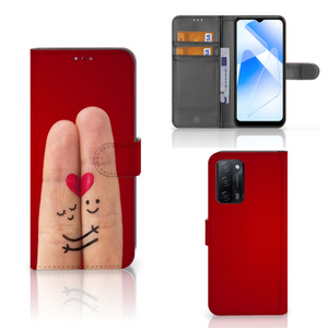 OPPO A16/A16s/A54s Wallet Case met Pasjes Liefde - Origineel Romantisch Cadeau