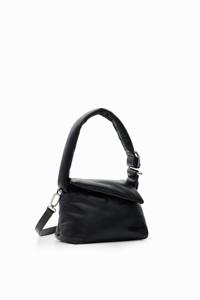 Middelgrote leren tas - BLACK - U