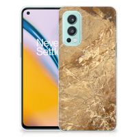 OnePlus Nord 2 5G TPU Siliconen Hoesje Marmer Creme