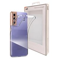 Saii Premium Anti-Slip Samsung Galaxy S21 5G TPU Hoesje - Doorzichtig - thumbnail