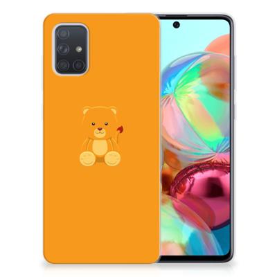 Samsung Galaxy A71 Telefoonhoesje met Naam Baby Beer Samsung Galaxy A71 Telefoonhoesje met Naam Baby Beer