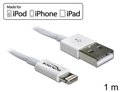 DeLock iPhone / iPad / iPod USB data -en laad kabel