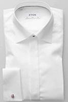 ETON Slim Fit Gala shirt wit, Effen