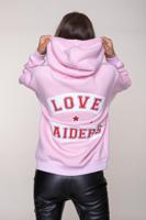Colourful Rebel Love Raiders Hoodie  Roze Dames - Oversized Fit - Polyester